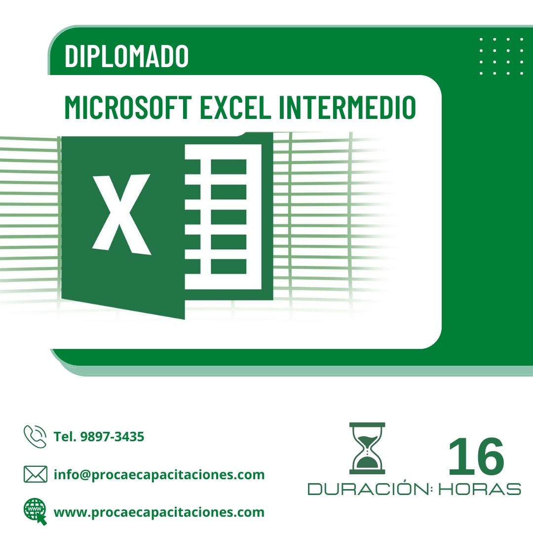 Diplomado de Microsoft Excel Intermedio