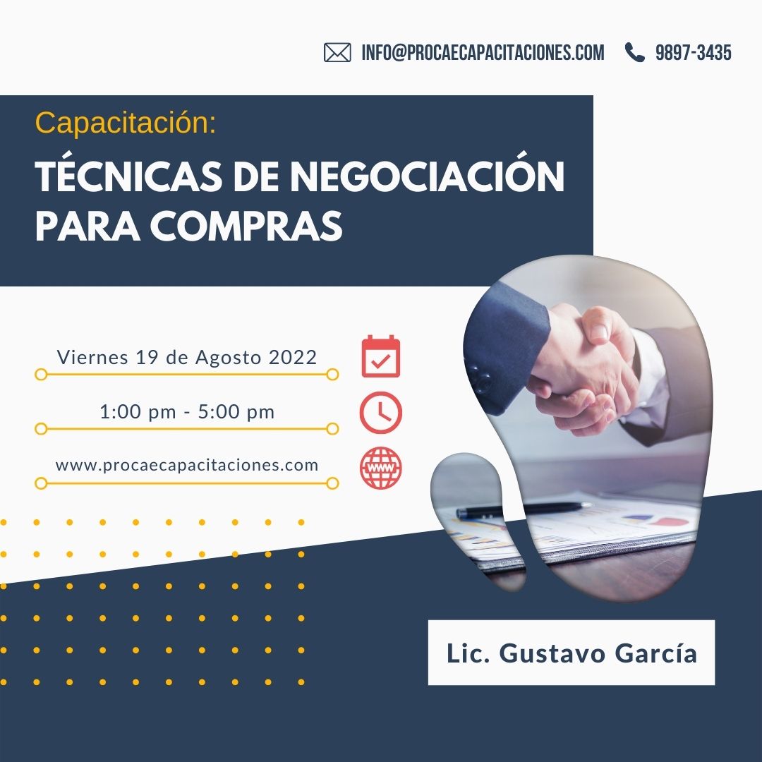 Procae Capacitación: Técnicas de Negociación para Compras